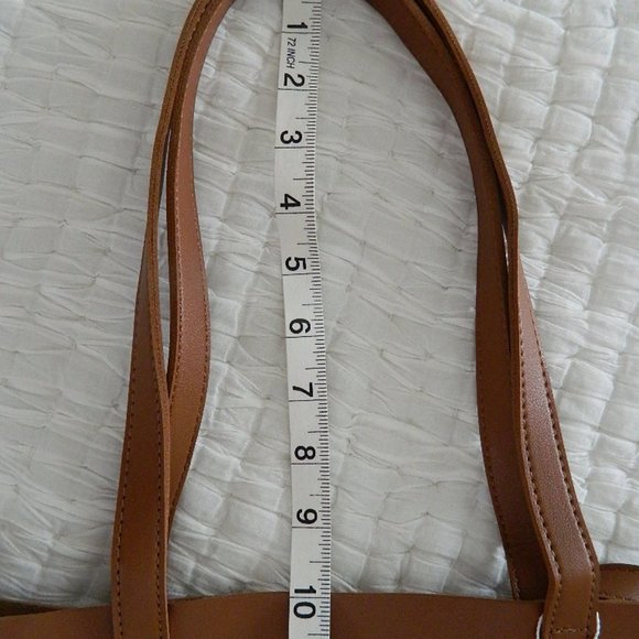 Henny + Lev Danielle VEGAN LEATHER 2-IN-1 Everyday Tote Bag w/Dust Cover NWT - Picture 11 of 16